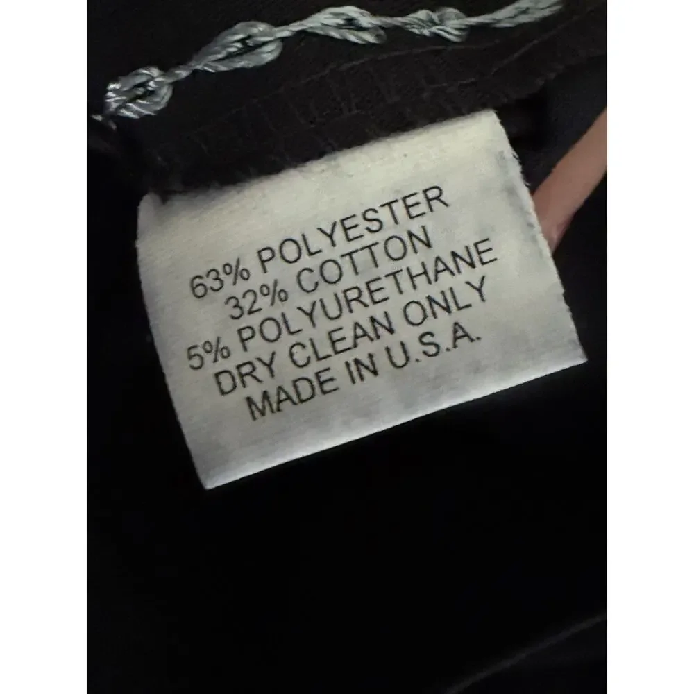 Vintage Y2K Rebecca Taylor Tailored Black Trouser Pants Size 4